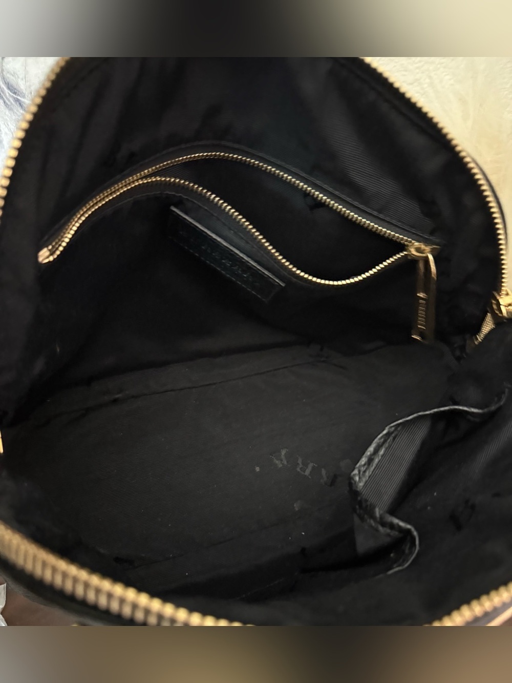Burberry Black Pebbled orchard Leather Satchel - Picture 7 of 8